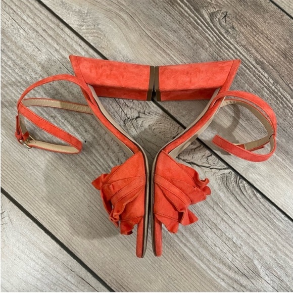 J. Crew Orange Ruffle Sandals - Picture 7 of 10